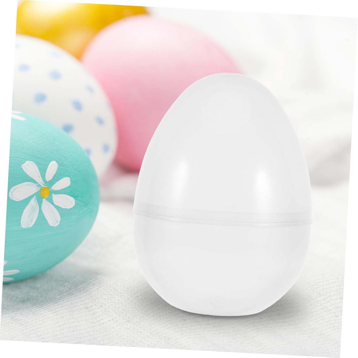6Pcs Jumbo Transparent Fillable Easter Eggs for Parties