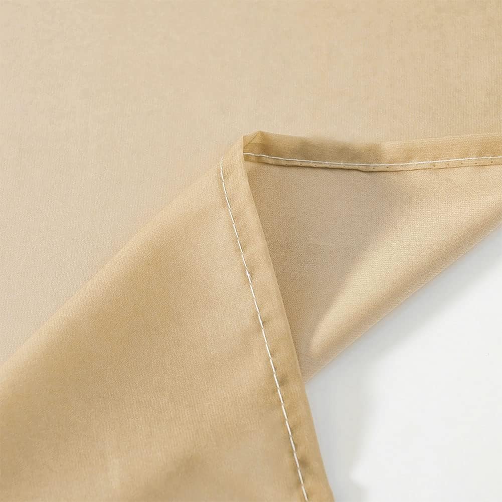 NAPEARL Ombre Window Scarf Valance 144 Inches Beige