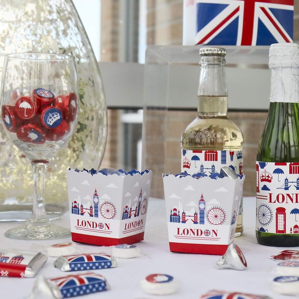 Big Dot of Happiness Cheerio London Party Favor Boxes Set of 12