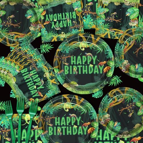 Reptile Birthday Party Set for 20 Guests