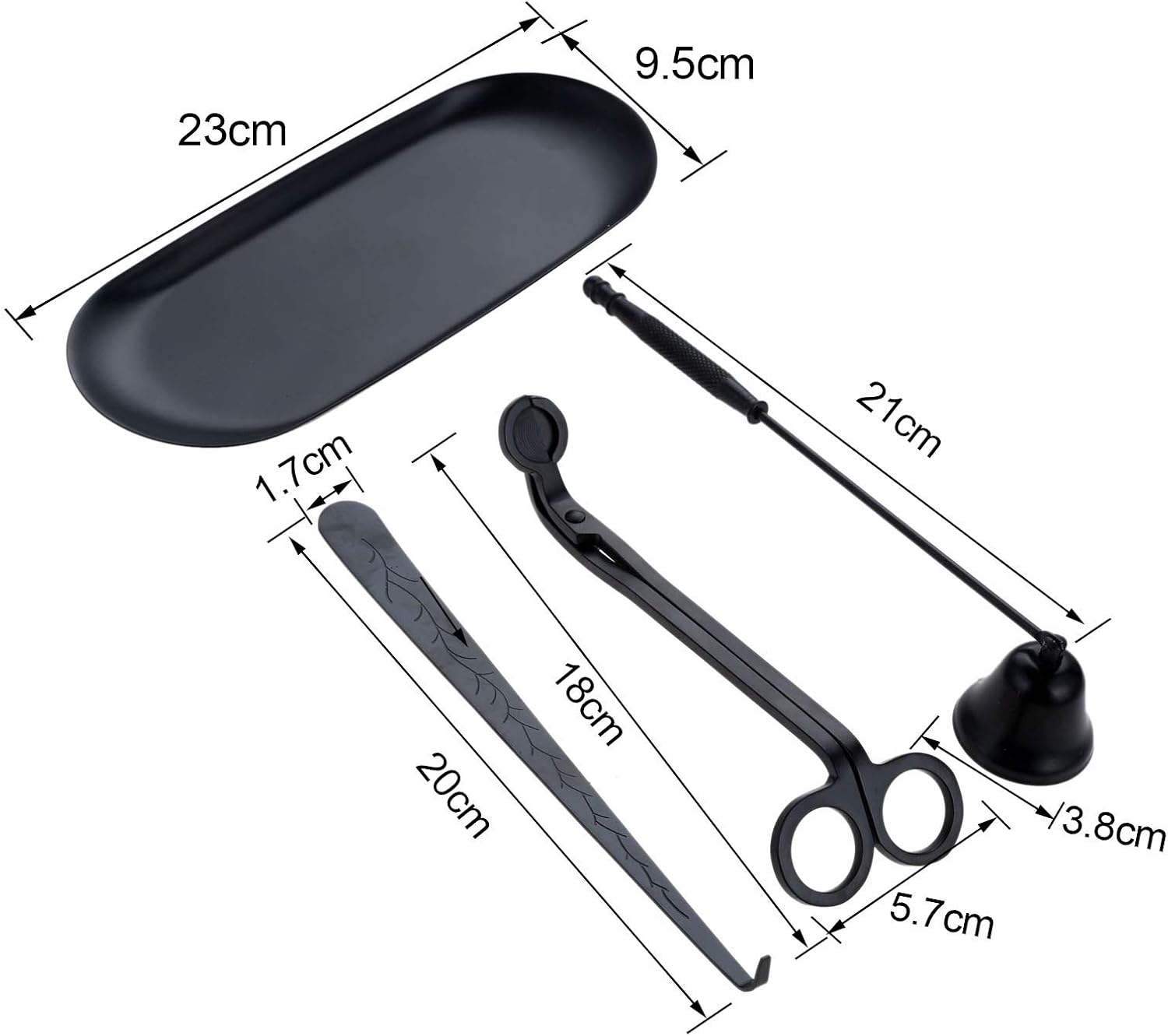 MUXSAM 4 in 1 Candle Care Set with Wick Trimmer and Snuffer