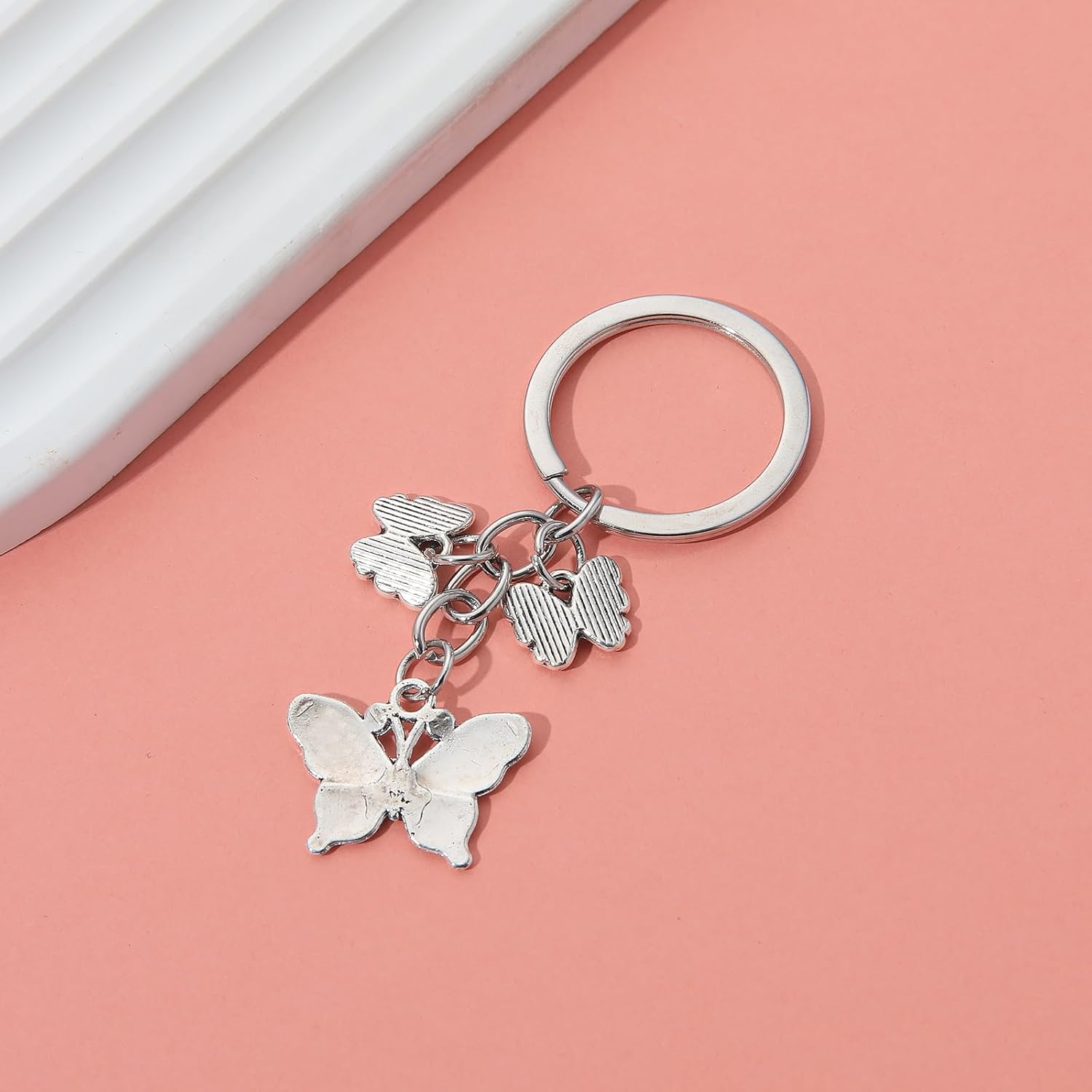 PHAETON 20PCS Butterfly Keychain Charms for Bags and Keychains
