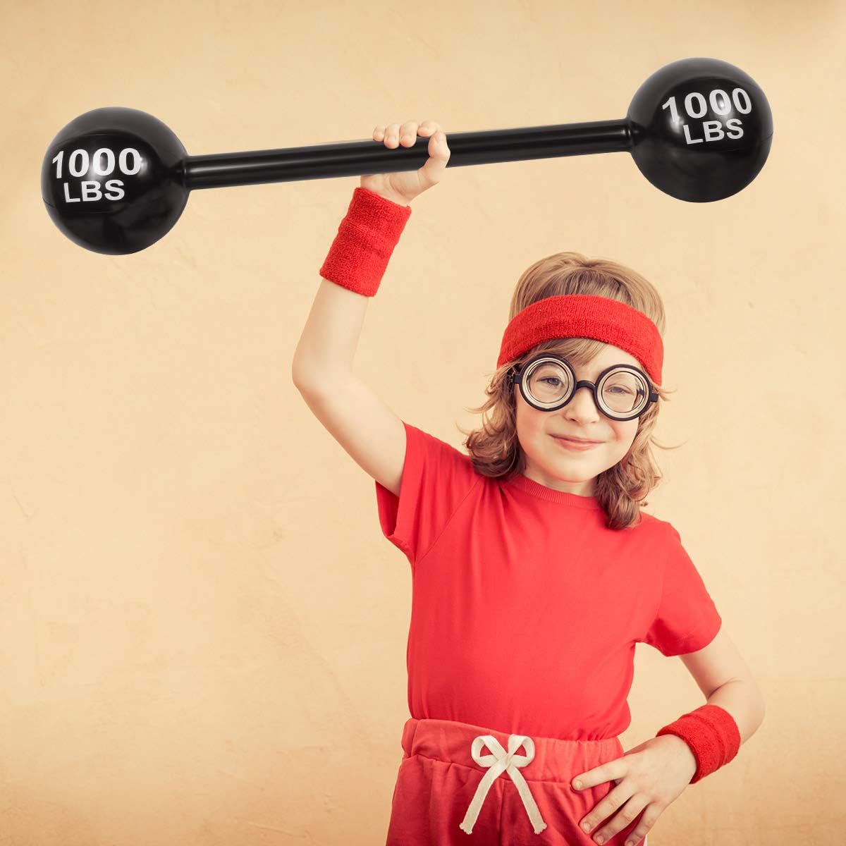 4PCS Giant Inflatable Dumbbell Barbell for Party Decorations