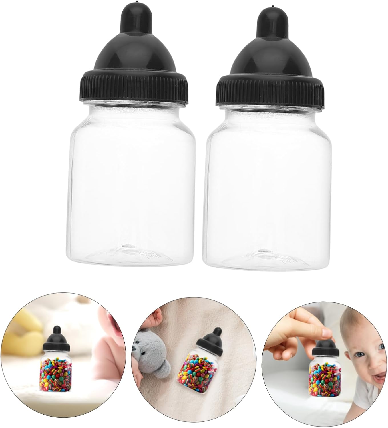 12pcs Transparent Bottle Candy Boxes for Parties and Celebrations