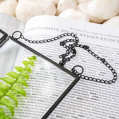 NCYP Small Double Glass Floating Frame - 41 x 9 Wall Hanging Art Display