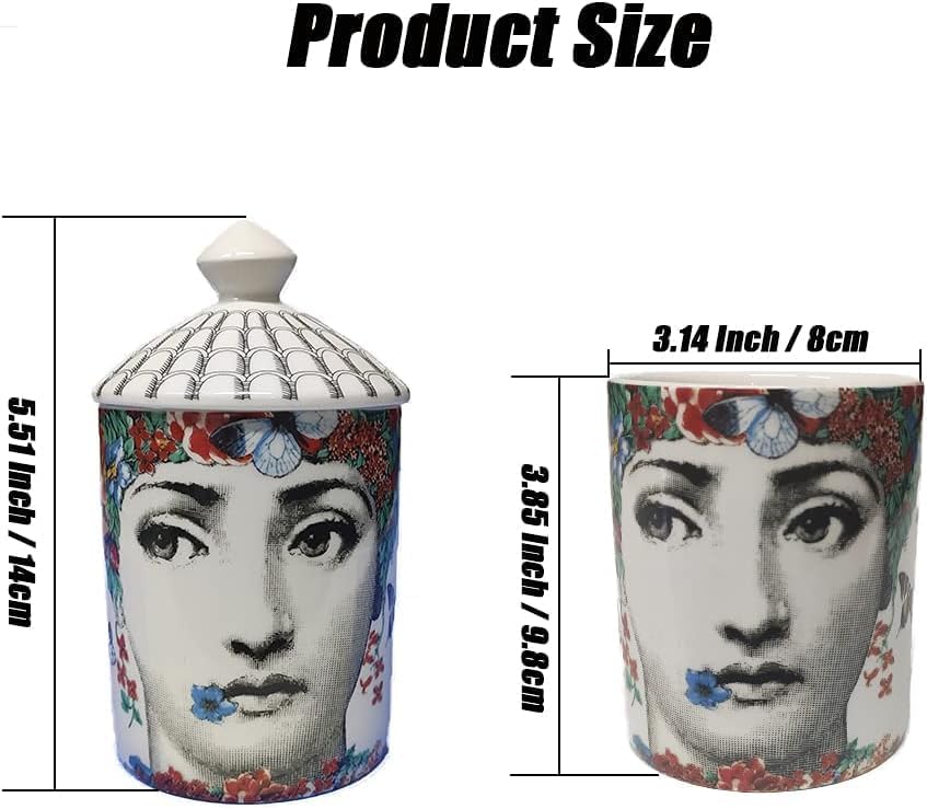 Lina Cavalieri Ceramic Aromatherapy Candle Jar