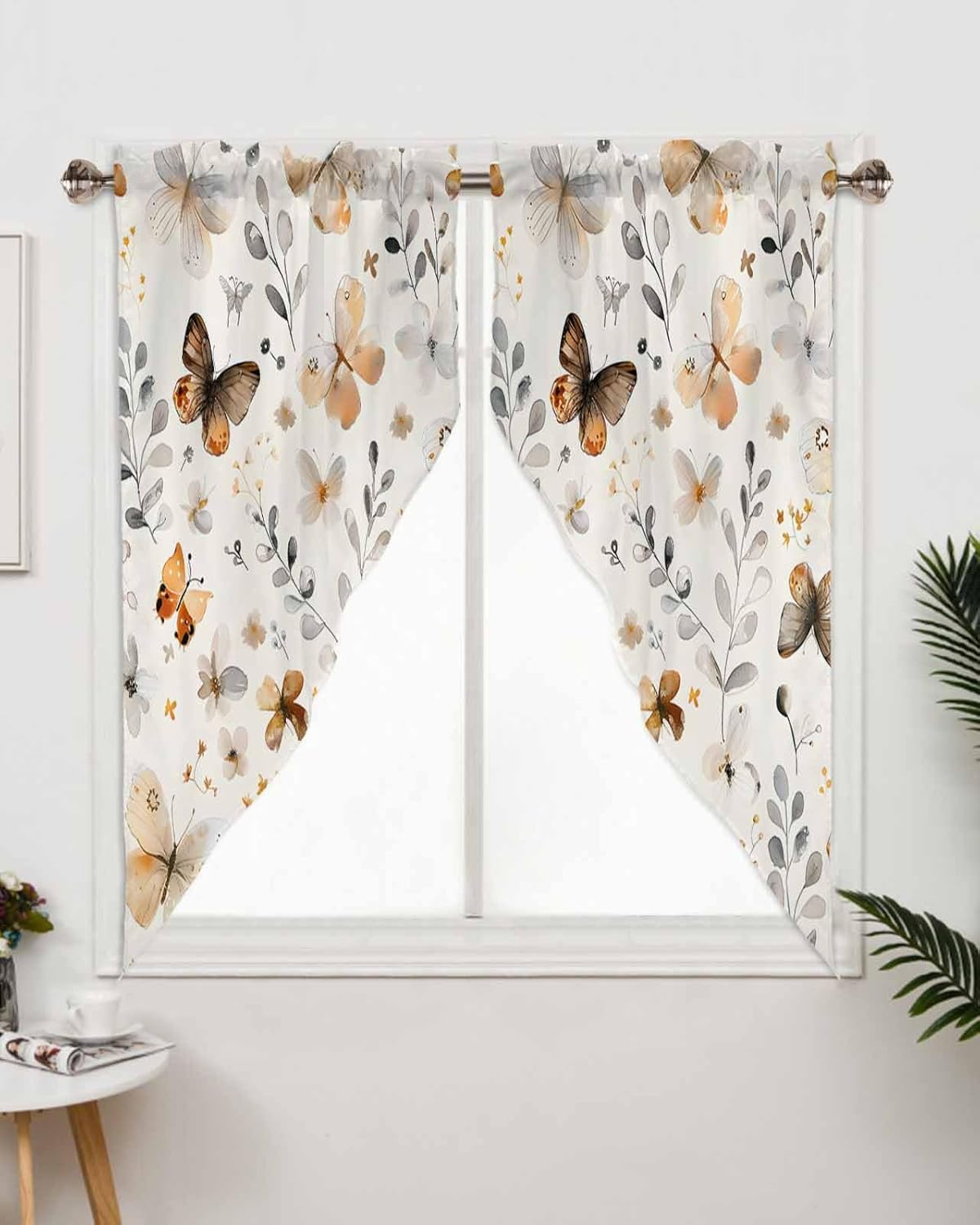 Spring Swag Curtain Valance for Windows Pack of 2