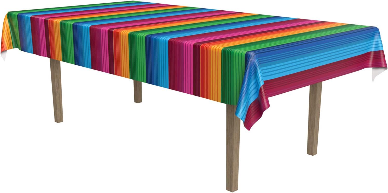 Beistle Fiesta Tablecover 55 x 905 Polyester Rectangular