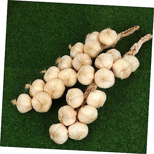 2Pcs Lifelike Garlic Strings Wall Hanging Decor