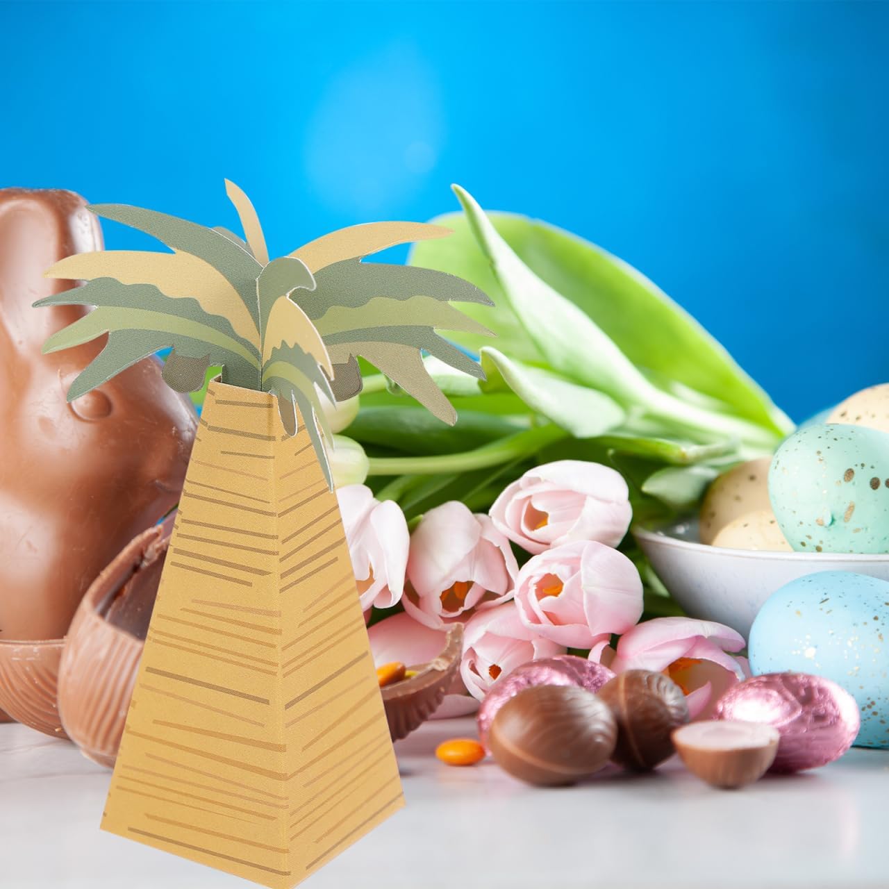 Amosfun Palm Tree Candy Box Wrappers 24Pcs