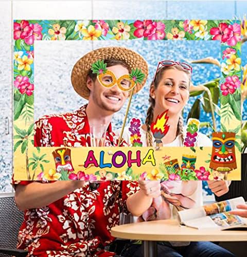 Hawaiian Luau Photo Booth Props Set 24 Pieces