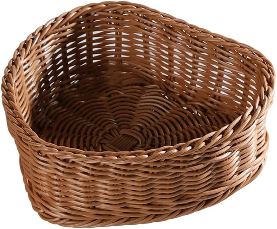 Heart Shaped Rattan Wicker Basket For Wedding Birthday Party Favor