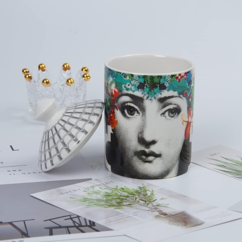 Lina Cavalieri Ceramic Aromatherapy Candle Jar