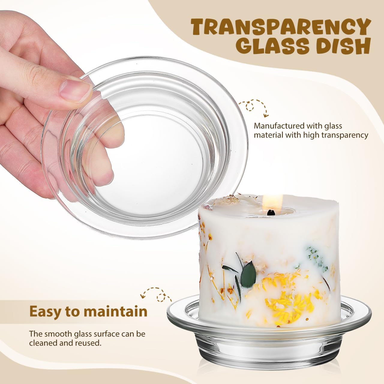 Homoyoyo 2PCS Wax Warmer Replacement Dish Glass