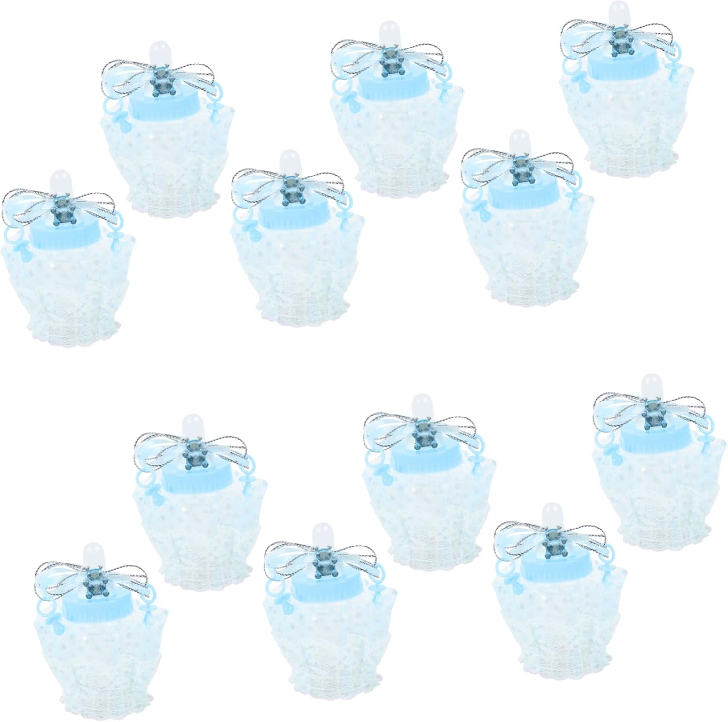 12pcs Bottle Shaped Candy Boxes for Shower Favors and Party Treats
