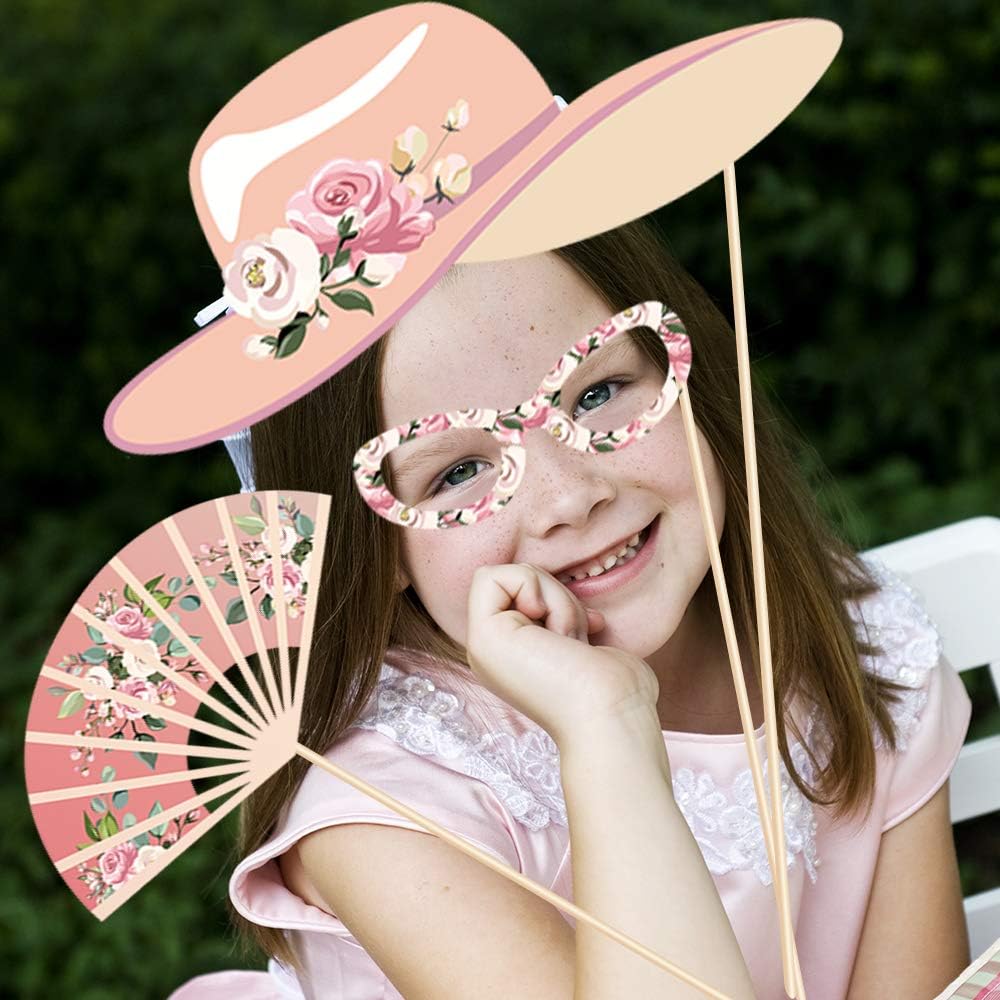 CC HOME 25CT Tea Party Photo Booth Props