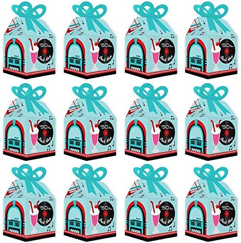 Big Dot of Happiness 50s Sock Hop Bow Box Set of 12