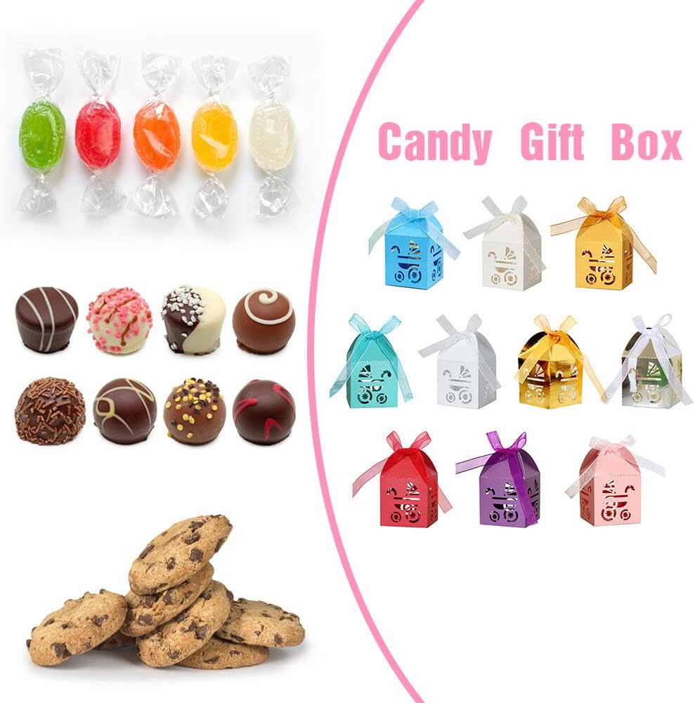 Eforcase 50PCS Hollow Out Candy Boxes Party Favor
