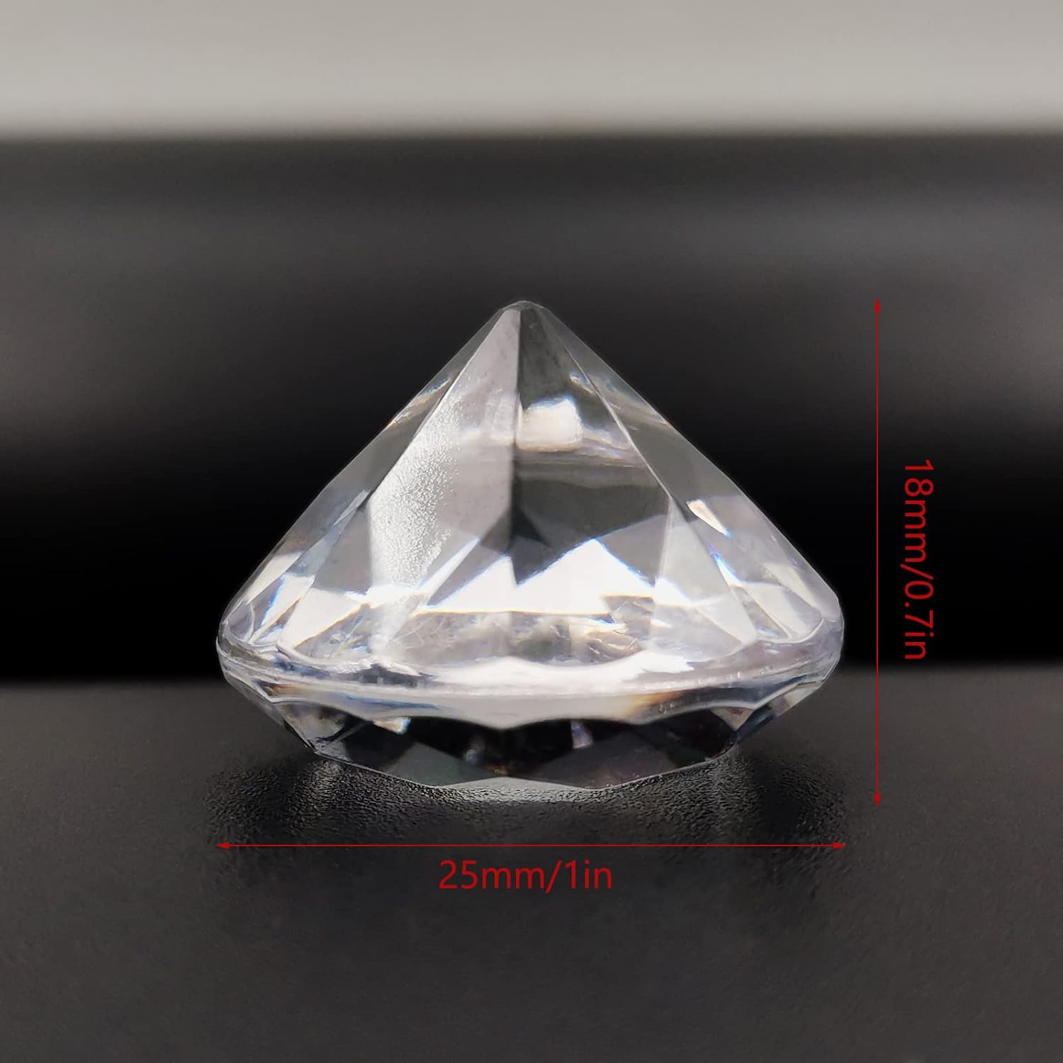 100 Pcs Clear Acrylic Diamond Gems for Wedding Decorations