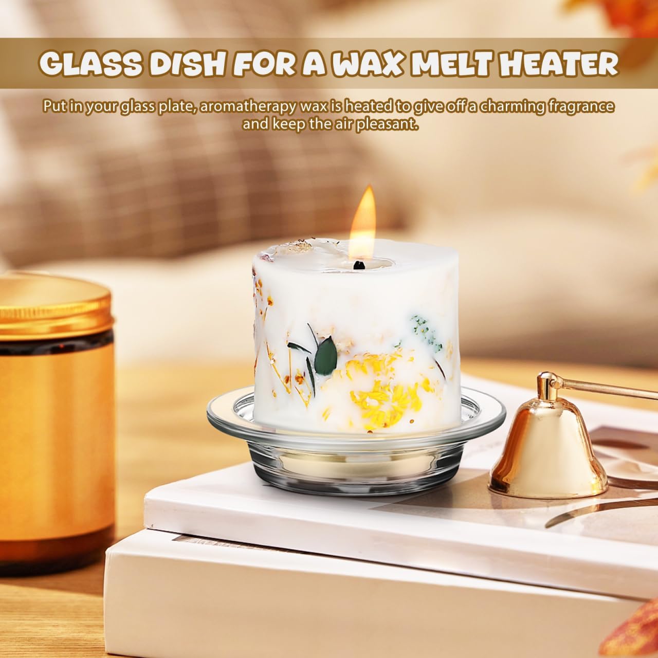 Homoyoyo 2PCS Wax Warmer Replacement Dish Glass