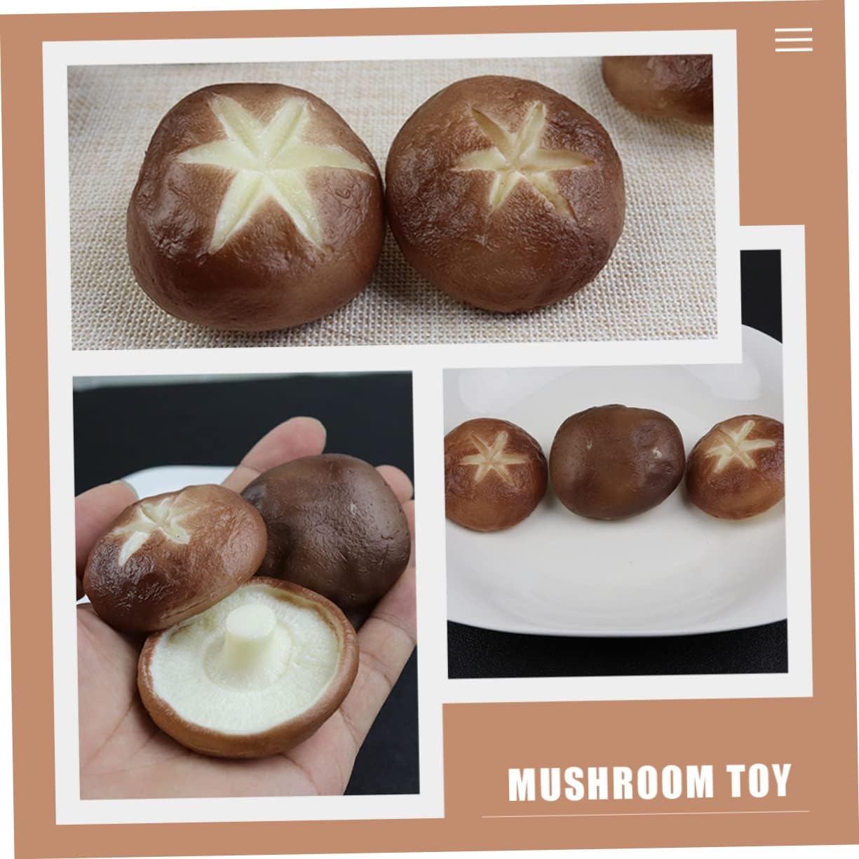 Valiclude 6Pcs Decorative Fake Mushroom Models for Photography