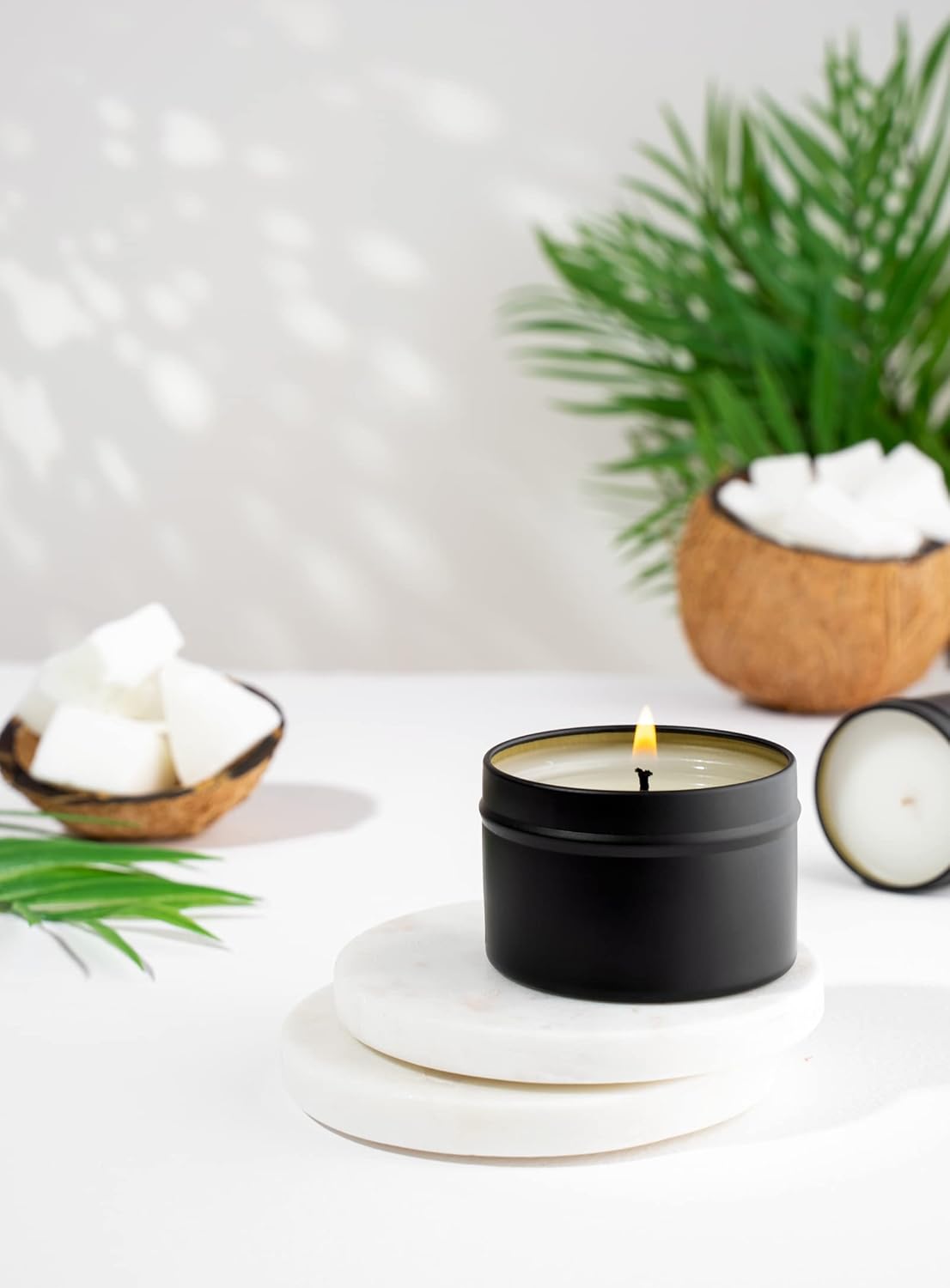 Aroparc Black Tins 4oz 24 Pack Candle Containers