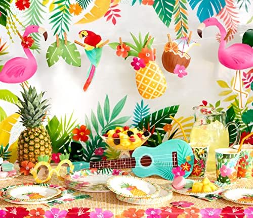 American Greetings Tropical Luau Party Supplies 22-Piece Kit