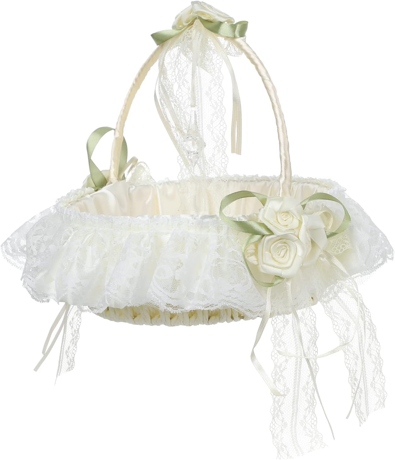 Lvory Large Flower Girl Baskets for Weddings