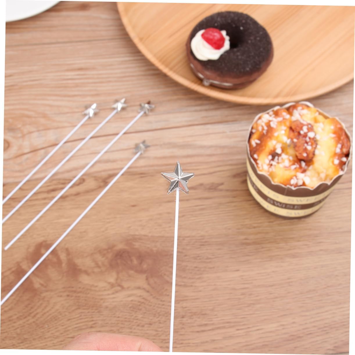ABOOFAN Star Cake Topper Set 50 Pcs Birthday Decorations