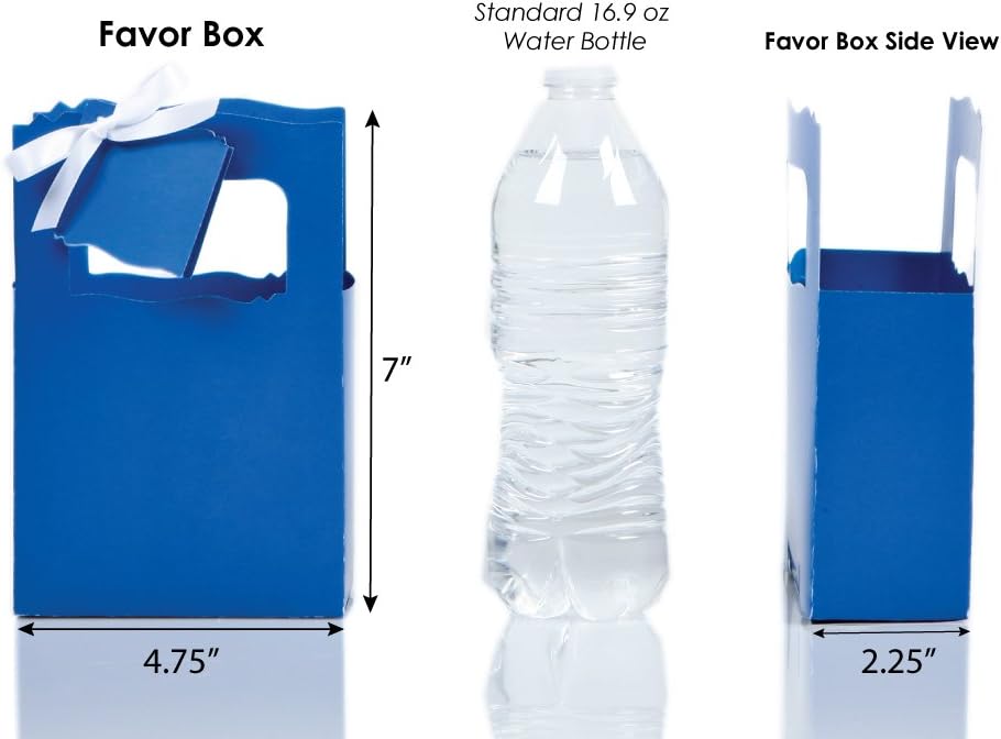 40th Birthday Favor Boxes Set of 12