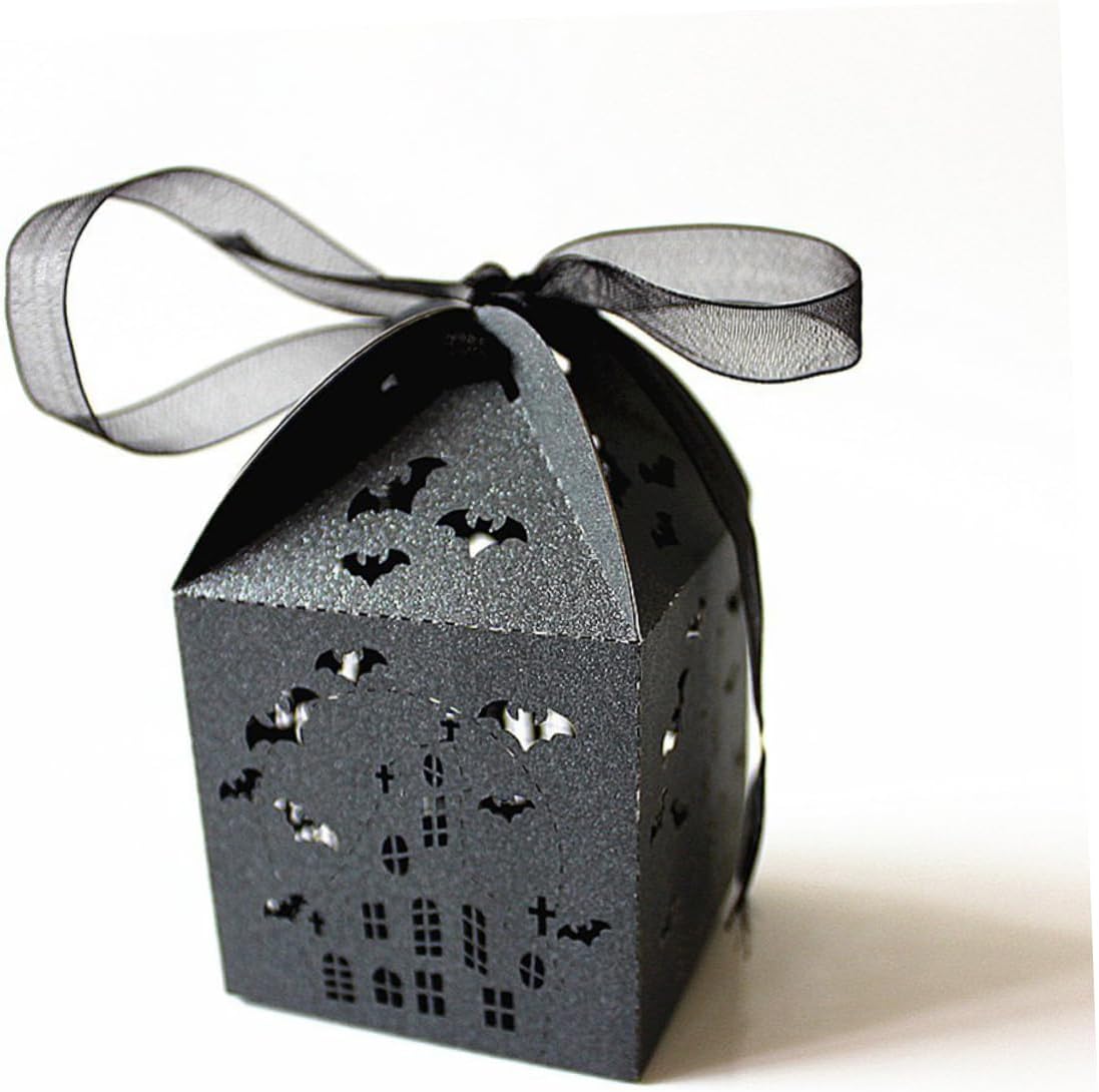 Halloween Bat Candy Box Wedding Favor Case Iridescent