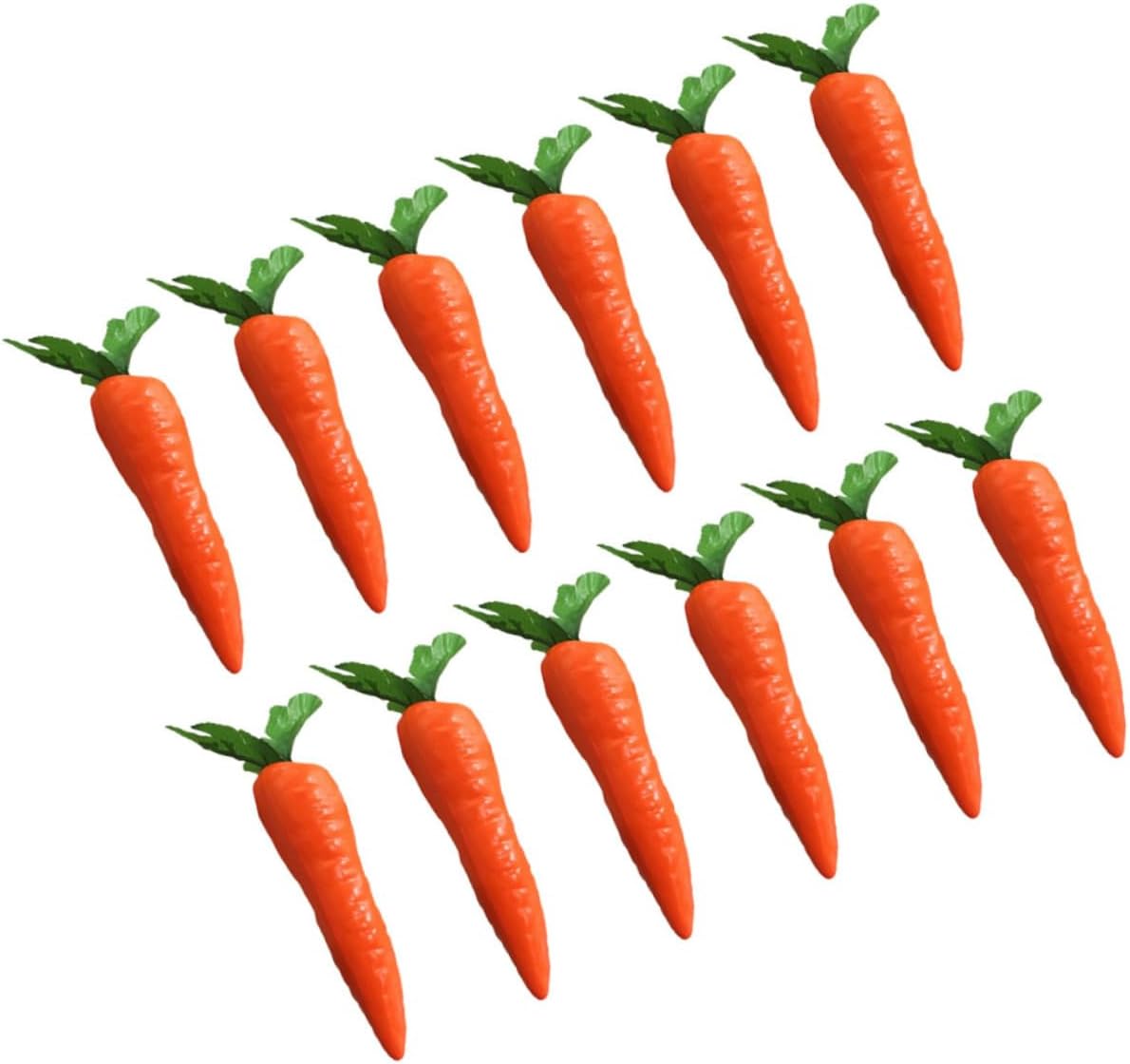 12Pcs Realistic Carrot Models for Party Decorations