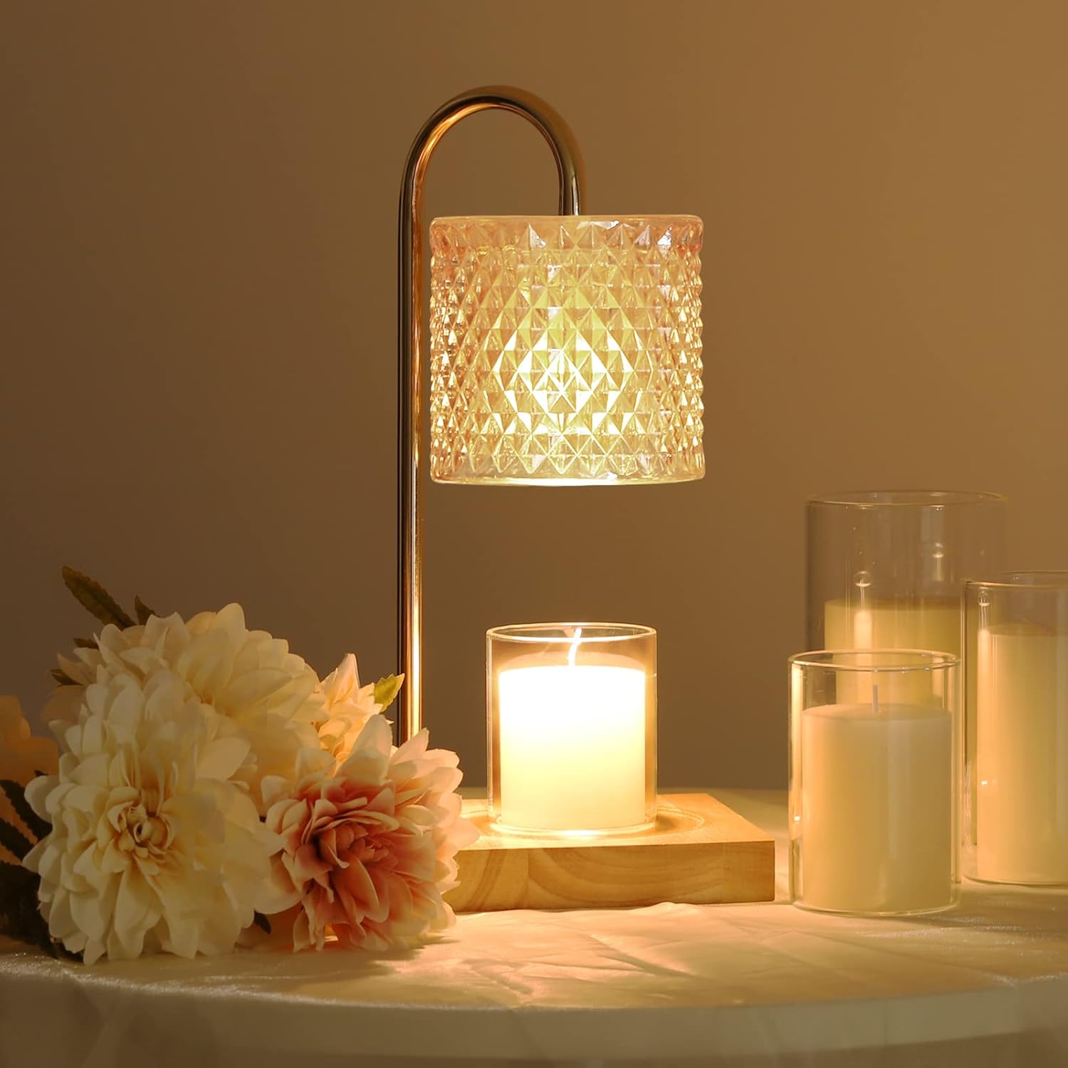 TigQiang Candle Warmer Lamp with Timer and Dimmer