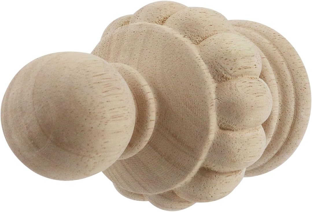 Chinflly Decorative Wood Finials Pack of 1
