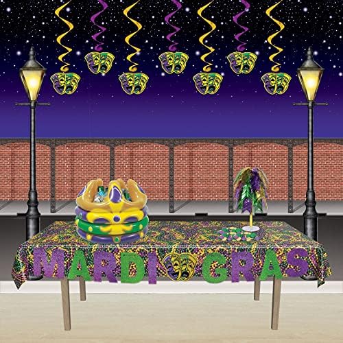 Beistle Lamppost Photo Props Set of 2 Mardi Gras Decor