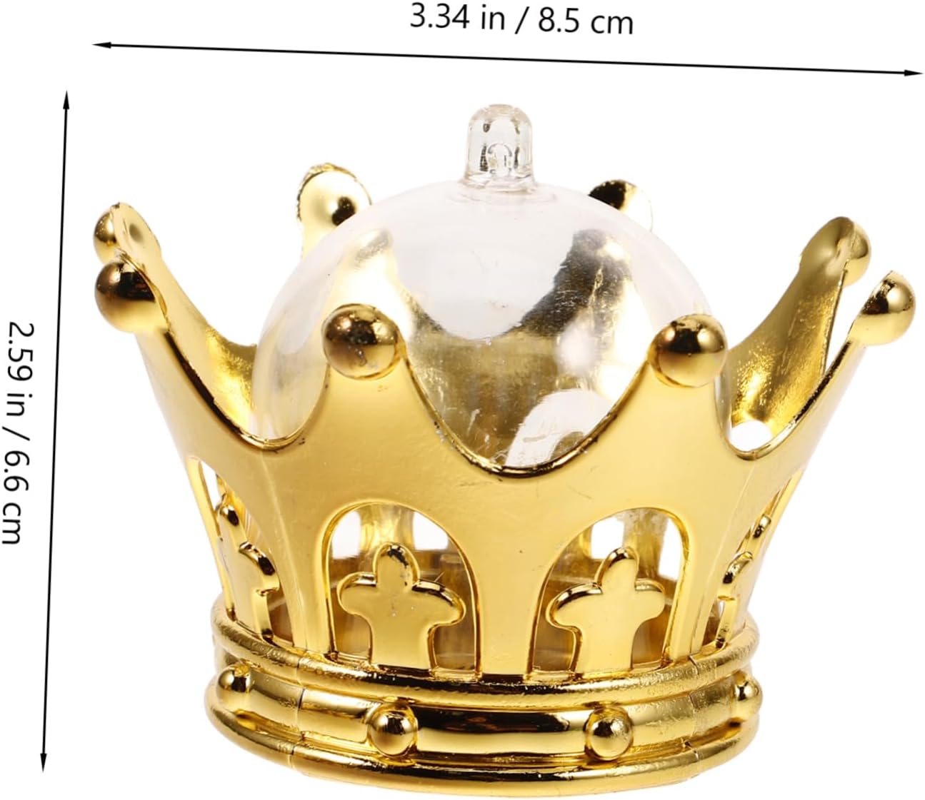 12pcs Party Decorations Candy Boxes Wedding Crown Centerpieces