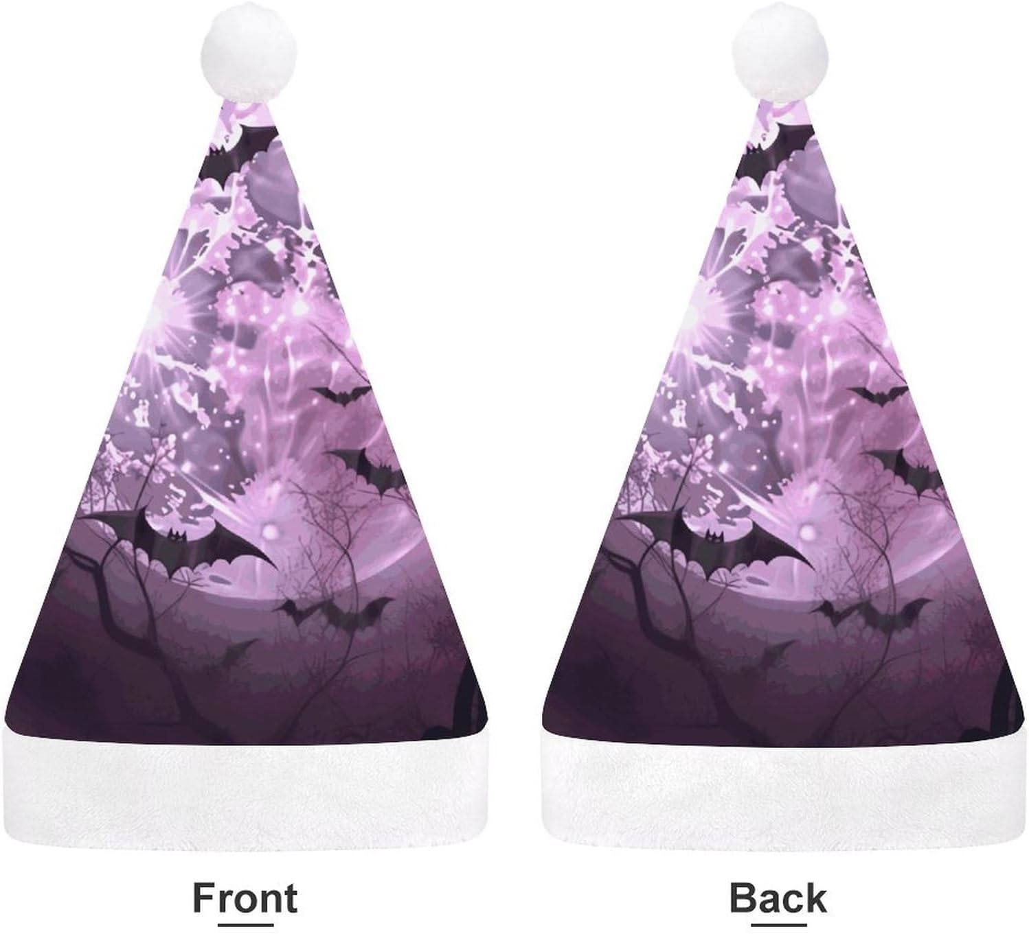 Christmas Santa Hat for Adults with Elastic Fit