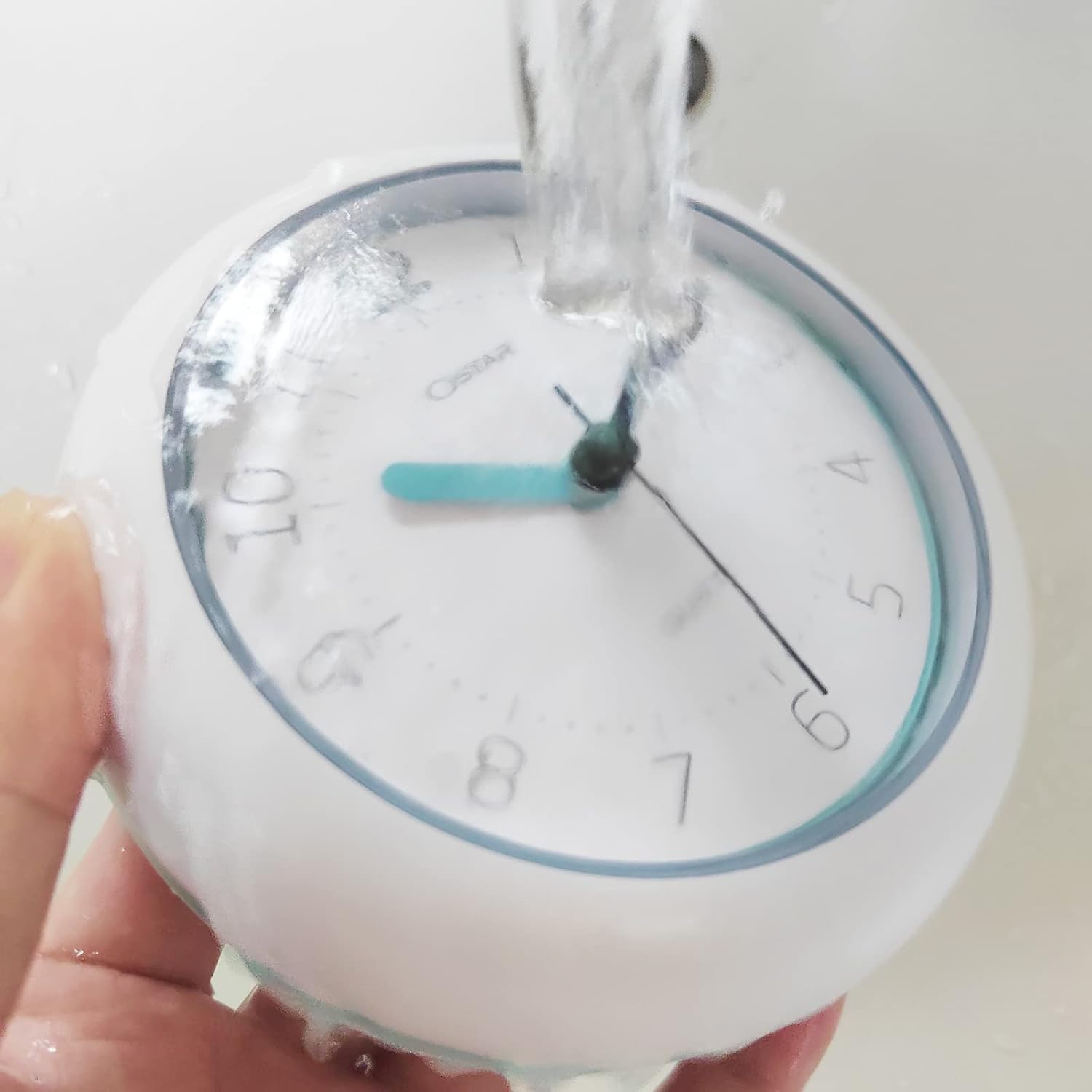 OSTAR Telling Time Teaching Wall Clock Waterproof Bathroom Shower Clock 1