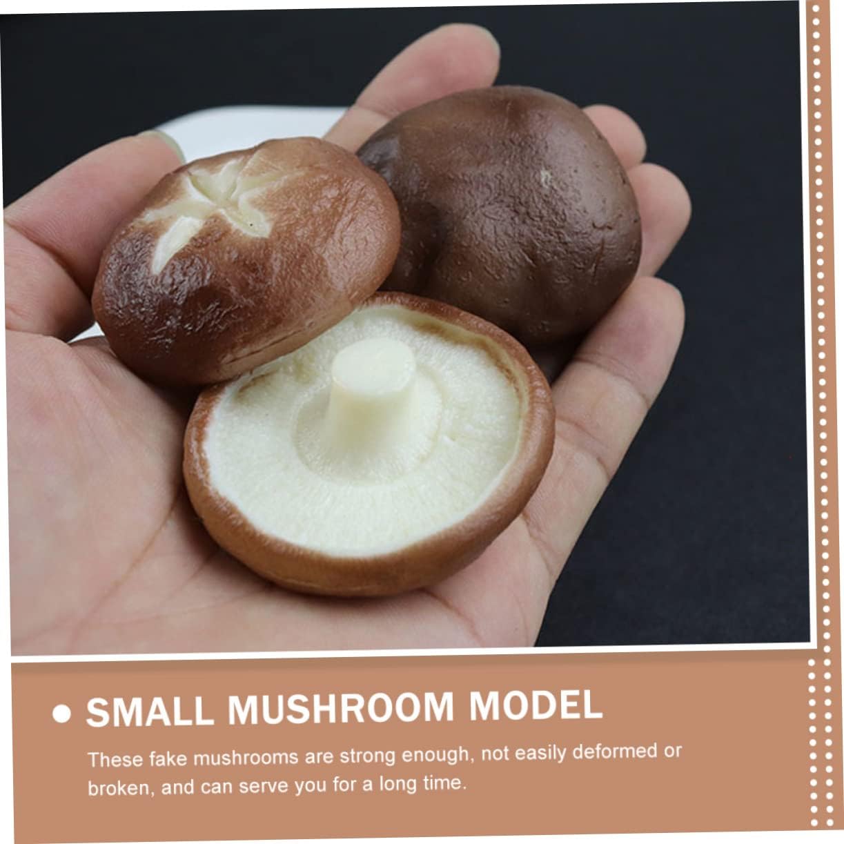 Healifty 6Pcs Realistic Mushroom Models for Photo Props