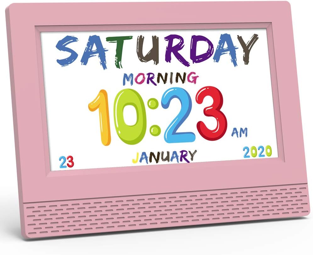 Ykall Kids Digital Alarm Clock with 7 Display and 17 Alarm Settings