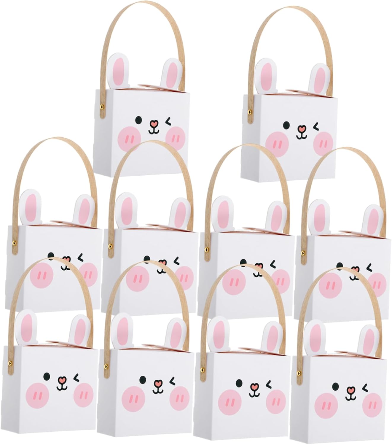 Cute Easter Party Favors Bunny Boxes with Treats for Kids