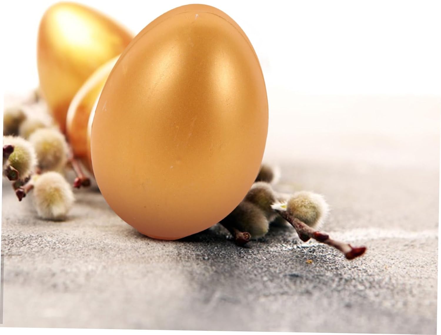 Garneck 6pcs Golden Egg Party Favors for Easter and Weddings