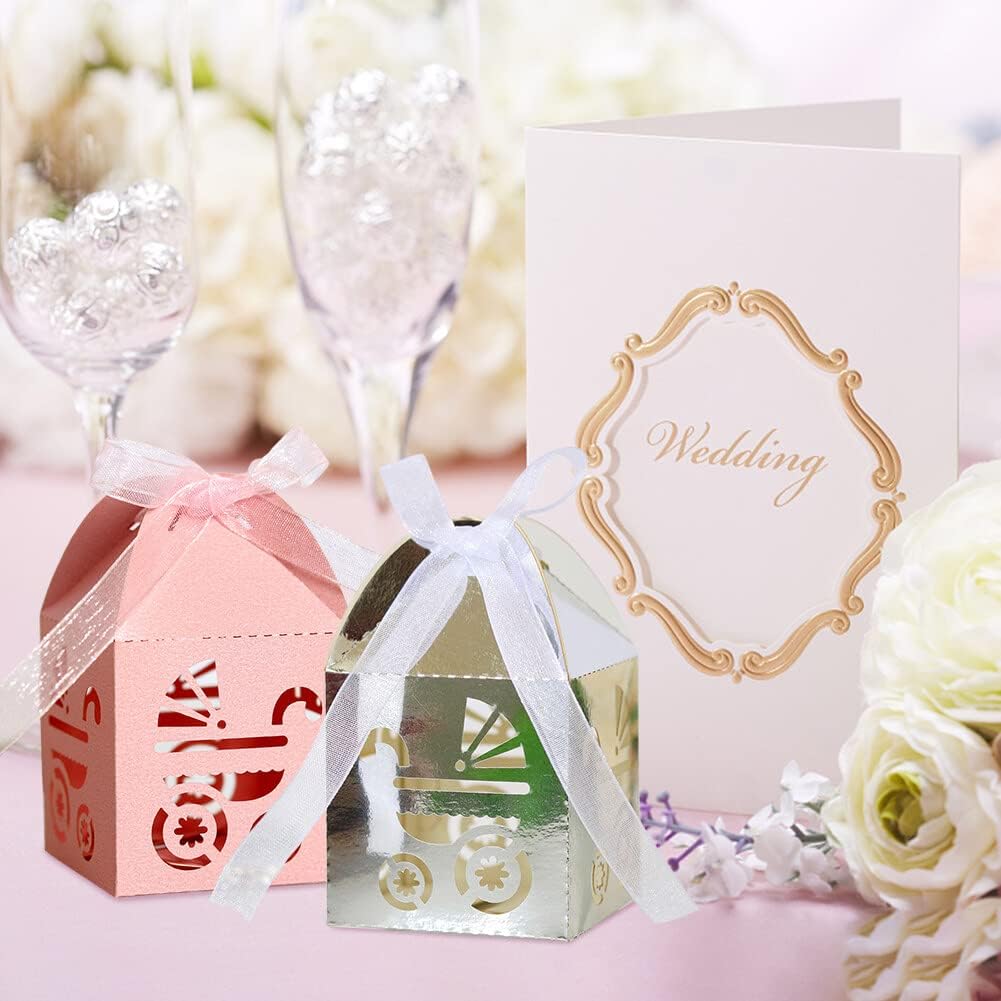 Eforcase 50PCS Hollow Out Candy Boxes Party Favor