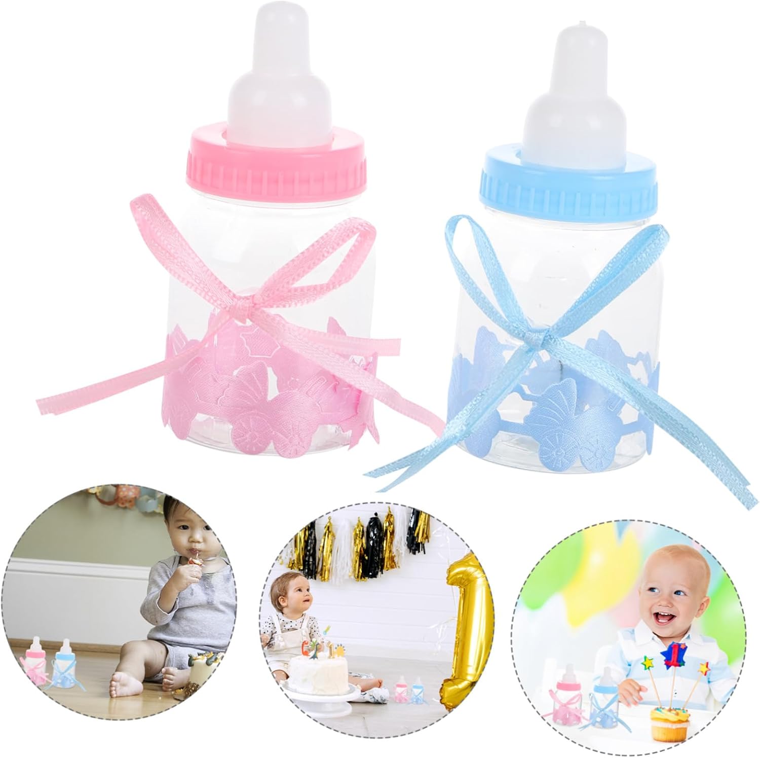 24Pcs Baby Bottle Candy Box Shower Party Favors