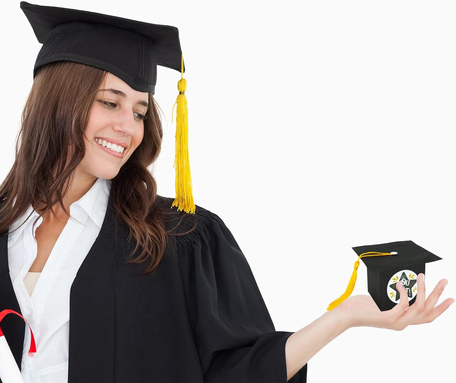 Phedrew Graduation Candy Boxes with Stickers