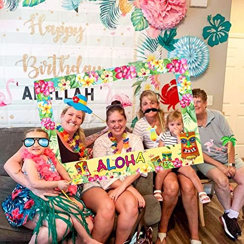Hawaiian Luau Photo Booth Props Set 24 Pieces