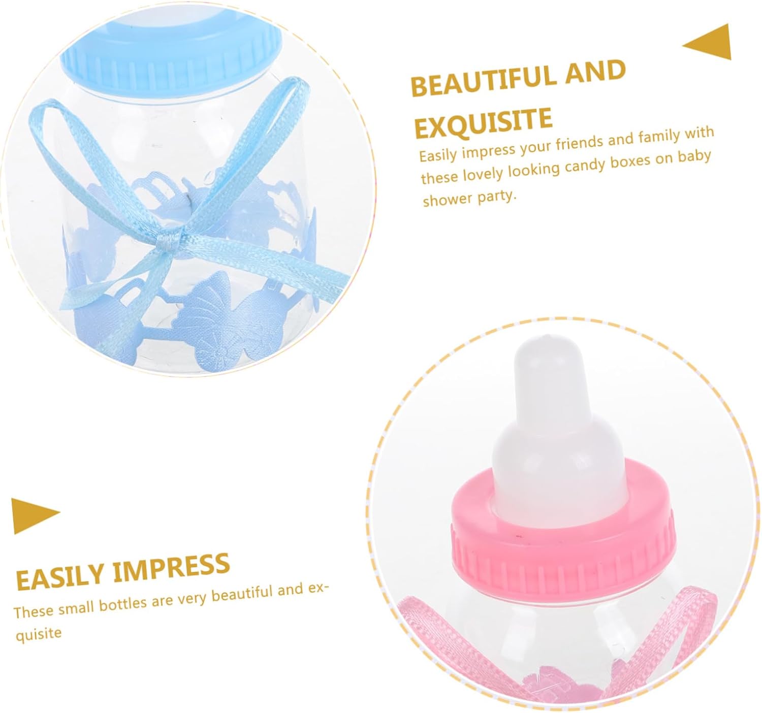 24Pcs Baby Bottle Candy Box Shower Party Favors