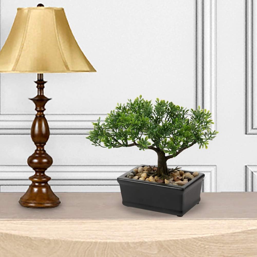 Artificial Juniper Bonsai Tree with Ceramic Pot