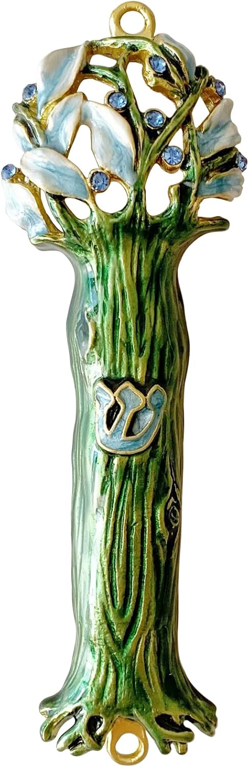 49 Inches Hand Painted Mezuzah with Scroll