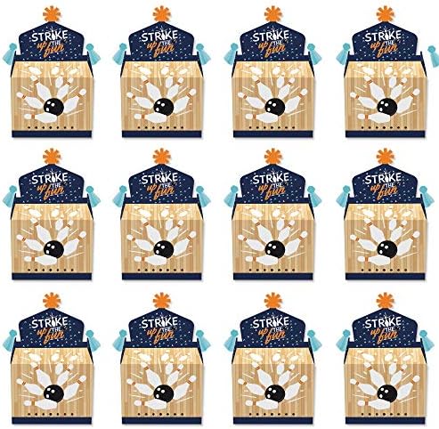 Big Dot of Happiness Bowling Themed Goodie Boxes Set of 12